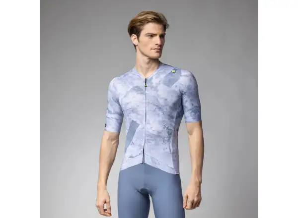 Alé PR-E Marble męska koszulka krótki rękaw Steel Blue