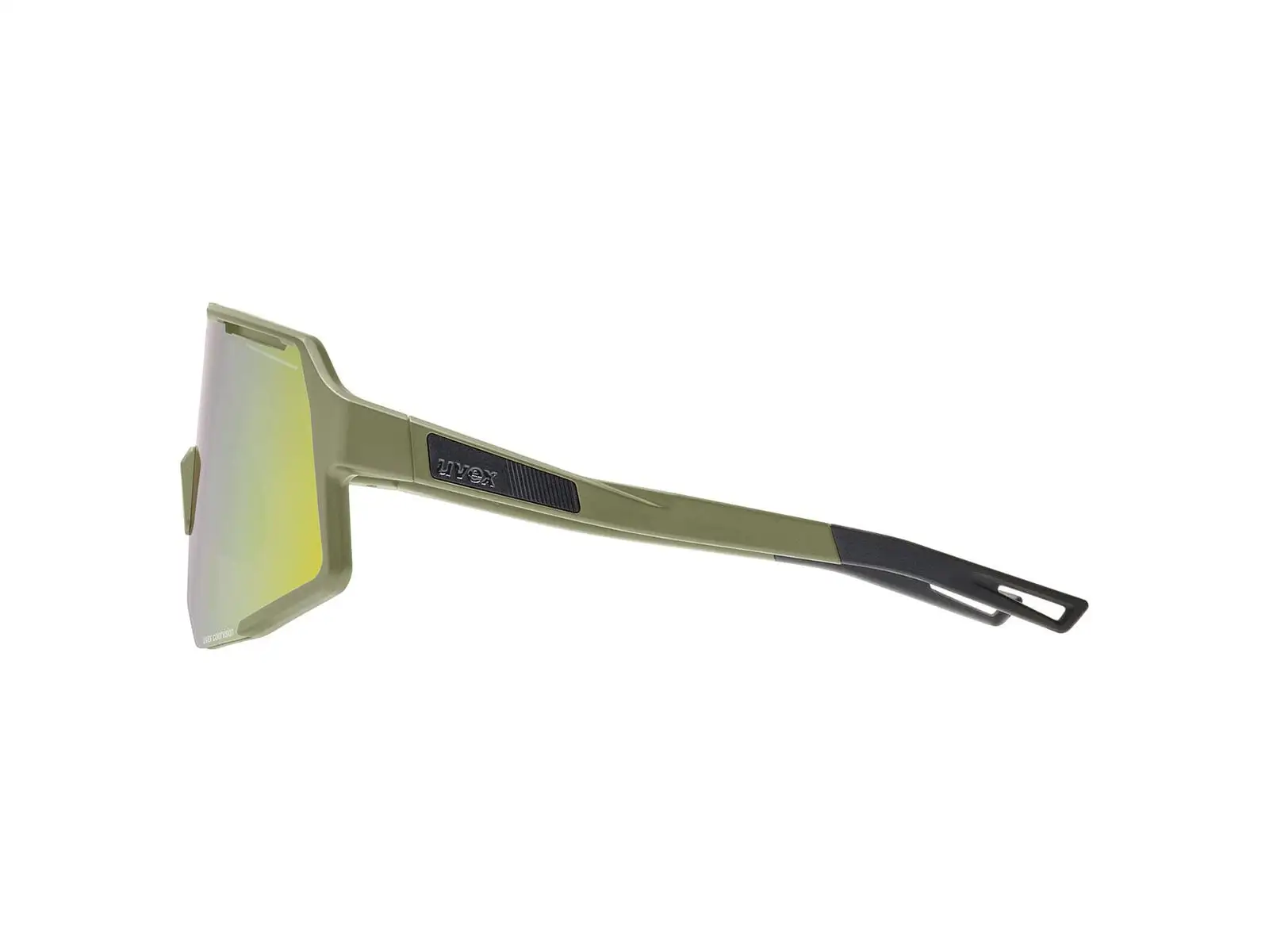 Uvex Sequenze CV okulary przeciwsłoneczne Olive Matt/Mirror Yellow