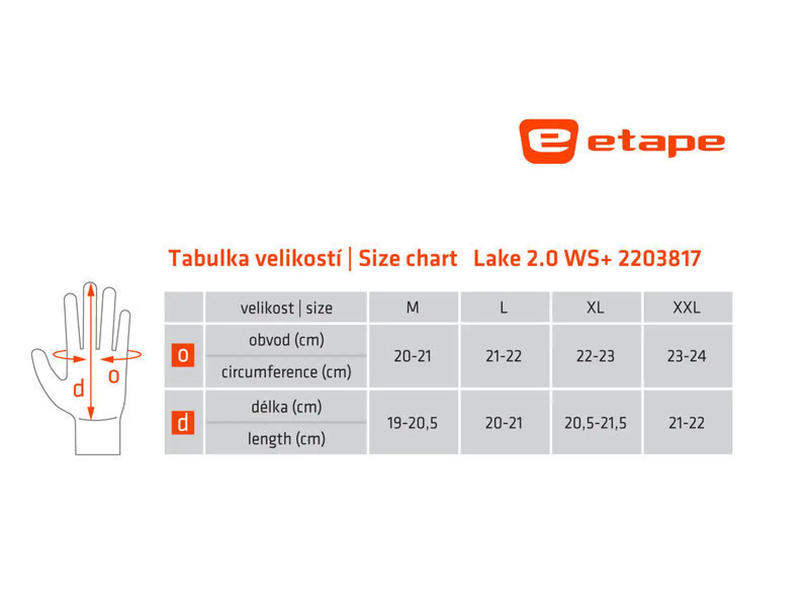 Etape Lake 2.0 WS+ ocieplane rękawice czarna