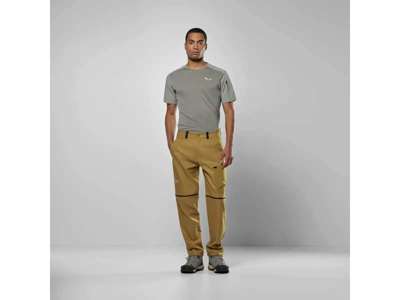 Salewa Puez Hemp/DST 2/1 męskie spodnie Golden Brown