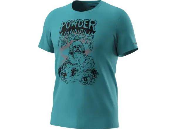 Dynafit 24/7 Artist Series Cotton męska koszulka Storm blue/Powder Hounding