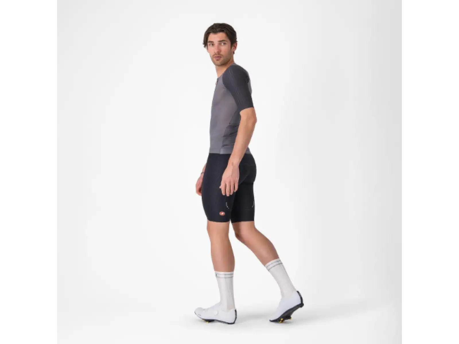 Castelli Aero Race 8S męska koszulka z krótkim rękawem Smoky Gray