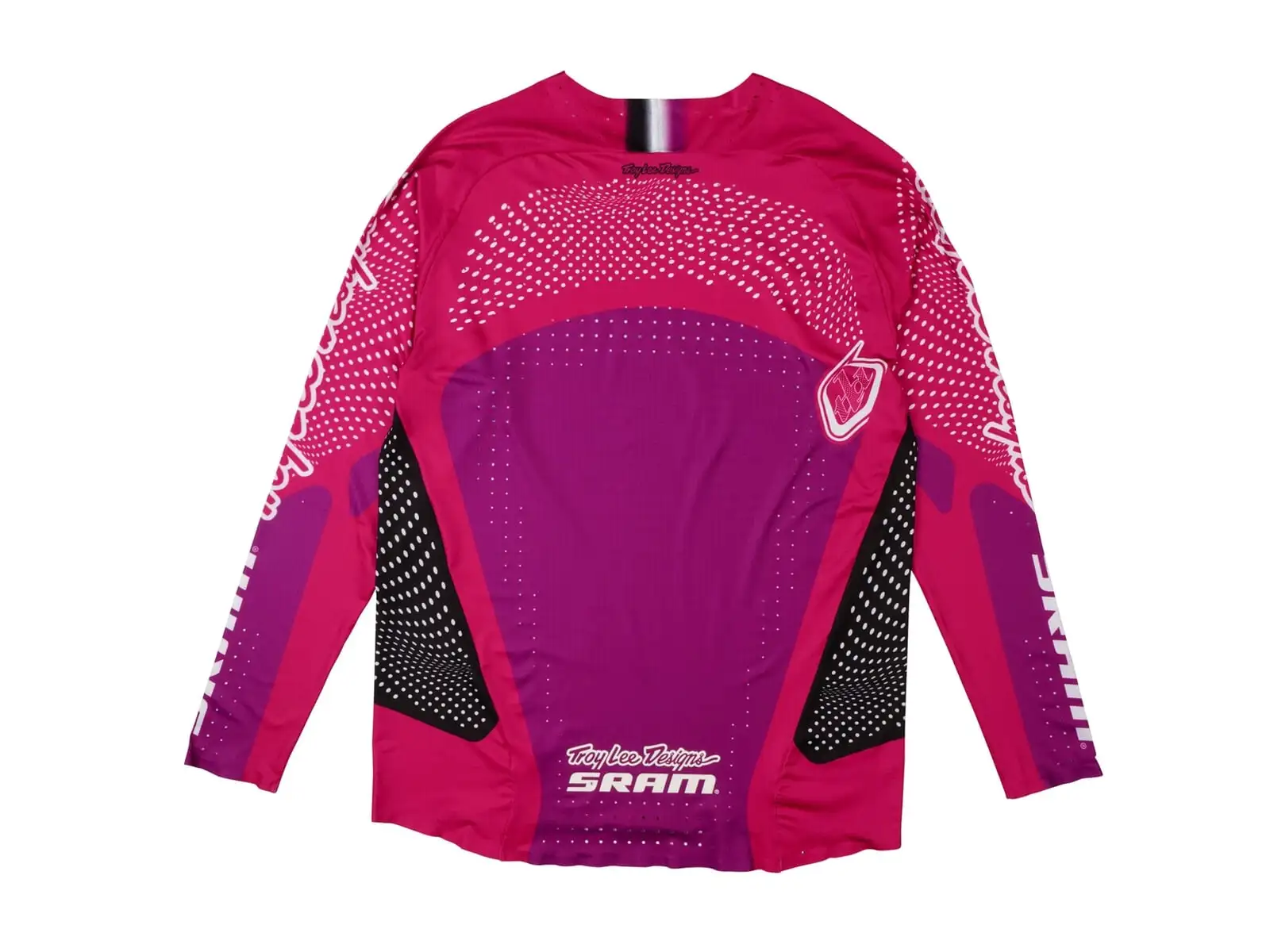 Troy Lee Designs x SRAM Sprint Ultra męska koszulka z długim rękawem Radioscape Fuchsia