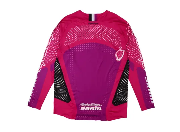 Troy Lee Designs x SRAM Sprint Ultra męska koszulka z długim rękawem Radioscape Fuchsia