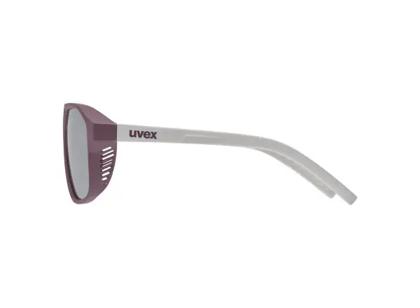 Uvex dziecięce sportowe okulary Cosmic Cranberry - Grey Matt/Mir. Silver