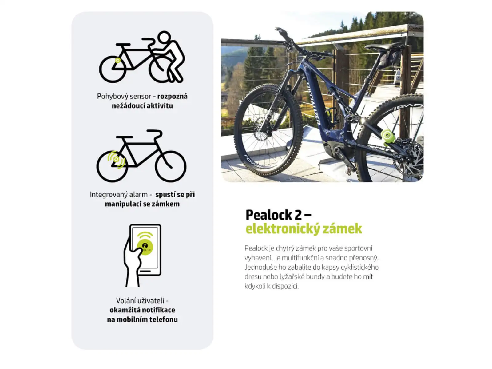 Pealock 2 elektroniczny zamek czarny