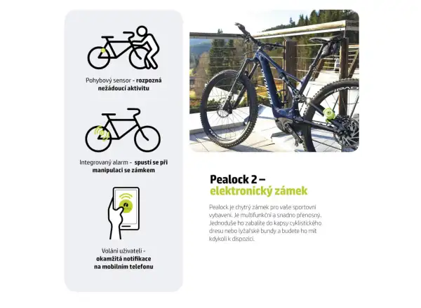 Pealock 2 elektroniczny zamek czarny