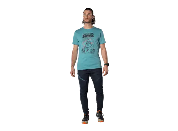 Dynafit 24/7 Artist Series Cotton męska koszulka Storm blue/Powder Hounding