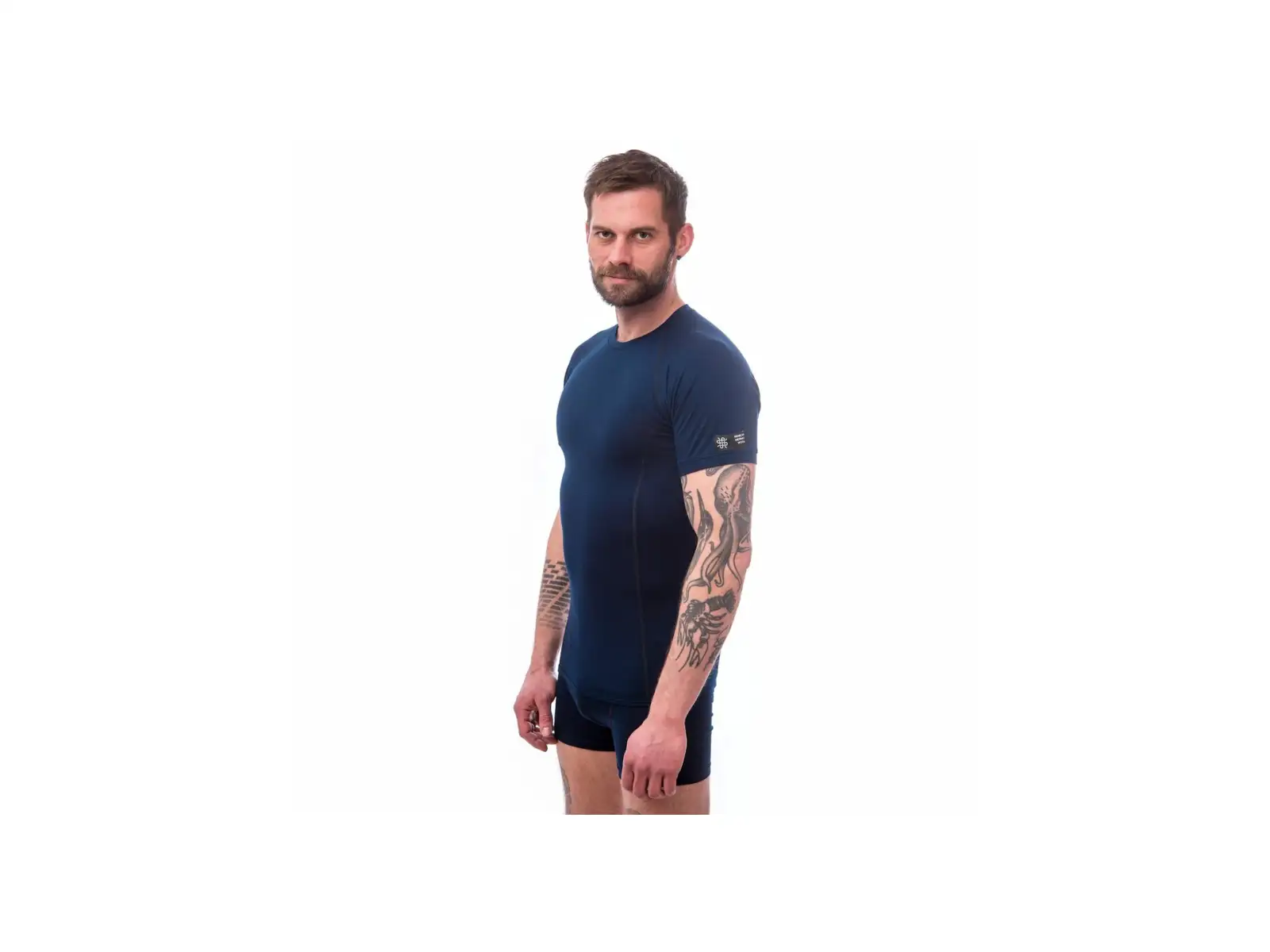 Sensor Merino Active męska koszulka krótki rękaw Deep Blue