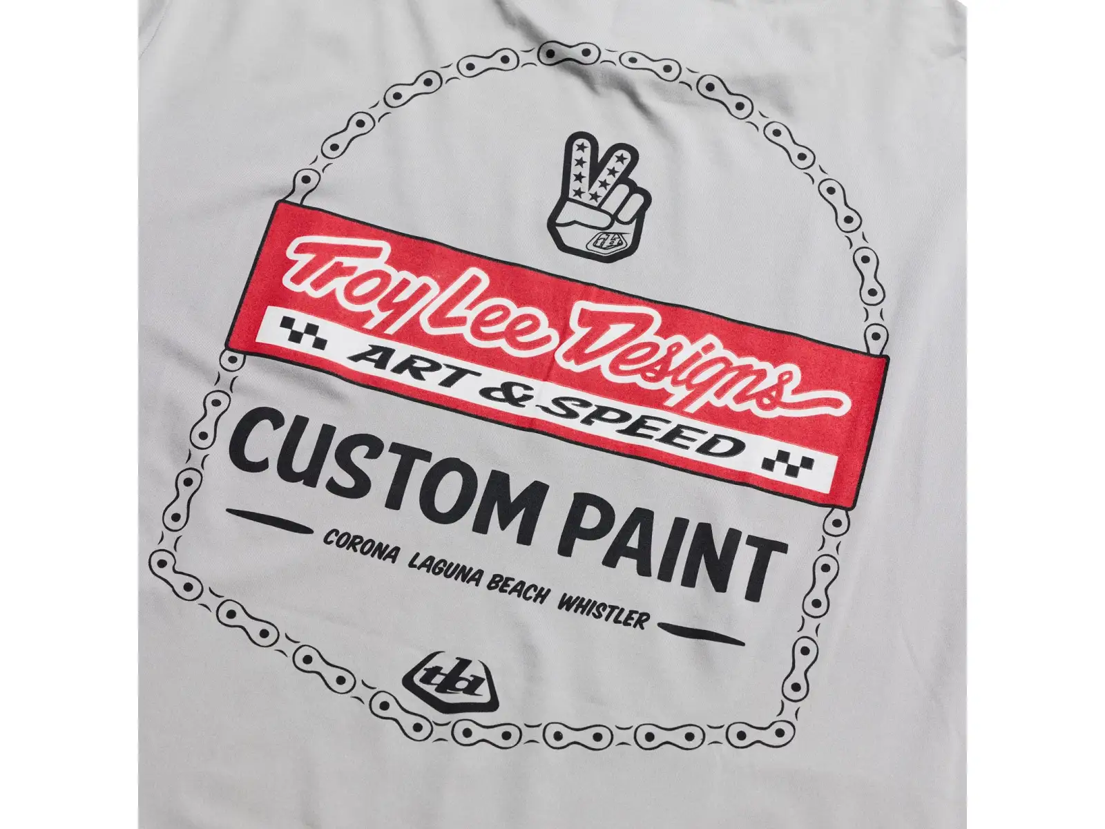 Troy Lee Designs Ruckus Ride Tee męska koszulka rowerowa długi rękaw Custom Paint Mid Gray