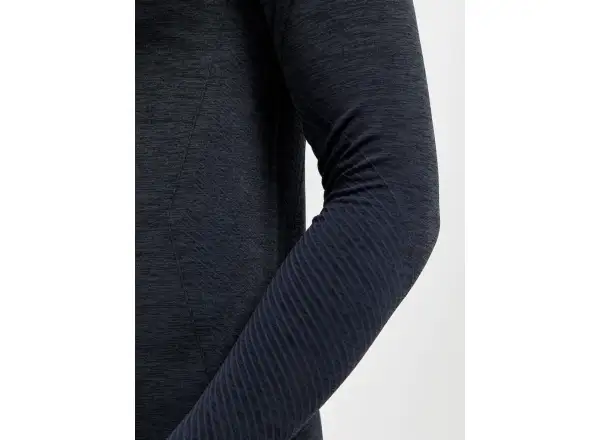 Craft Core Dry Active Comfort Zip męska koszulka długi rękaw czarna