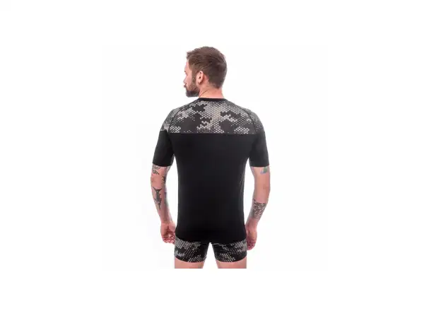 Sensor Merino Impress męska koszulka krótki rękaw čená/Honeycomb