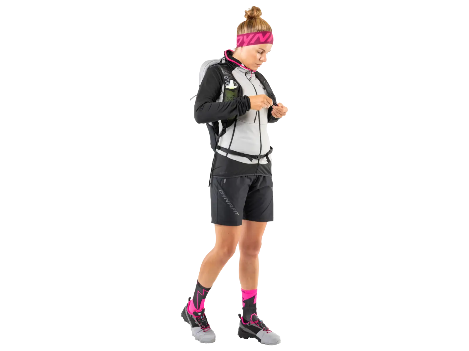 Dynafit No Pain No Gain skarpety sportowe Pink Glo/Black Out