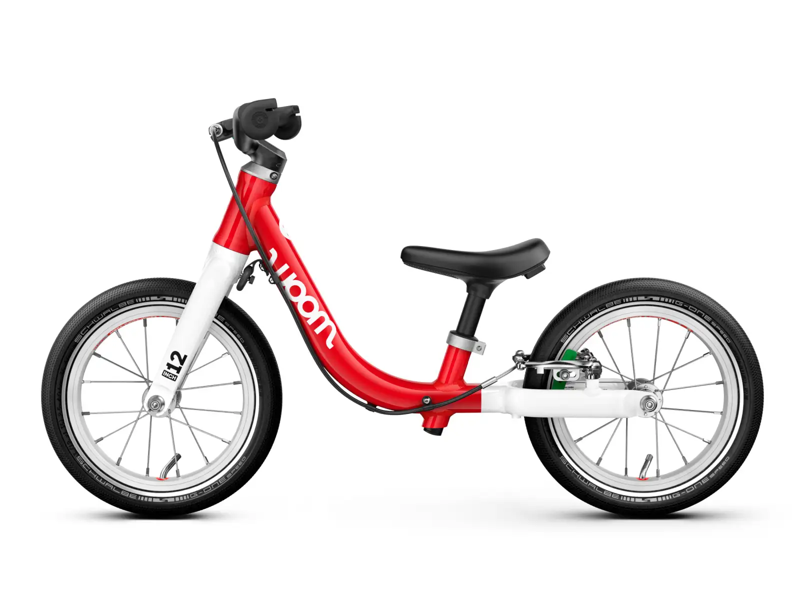 Woom GO 1 dziecięcy rowerek biegowy 12" Red