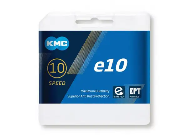 KMC E10 EPT łańcuch 136 ogniw Dark Silver