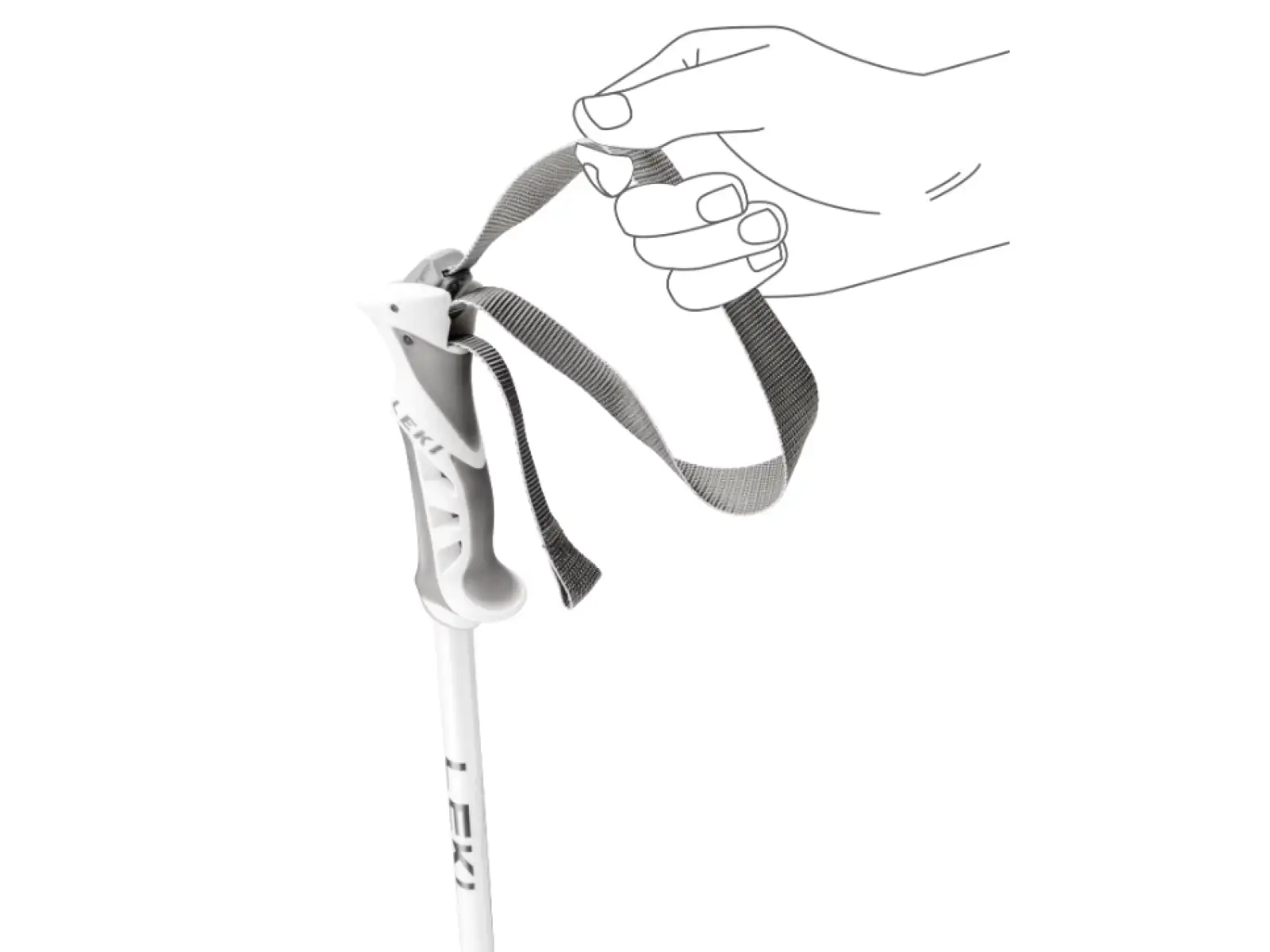 Leki Bliss kijki narciarskie Gunmetal/White/Rosegold