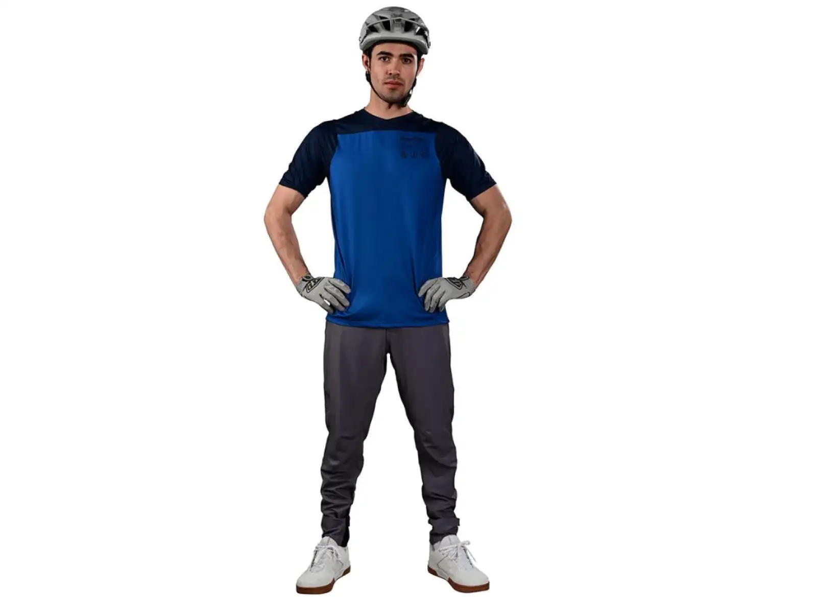 Troy Lee Designs Skyline Mono męska koszulka z krótkim rękawem True Blue