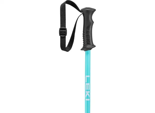Leki Rider dziecięce kijki narciarskie zjazdowe darkblue-light turquoise-white