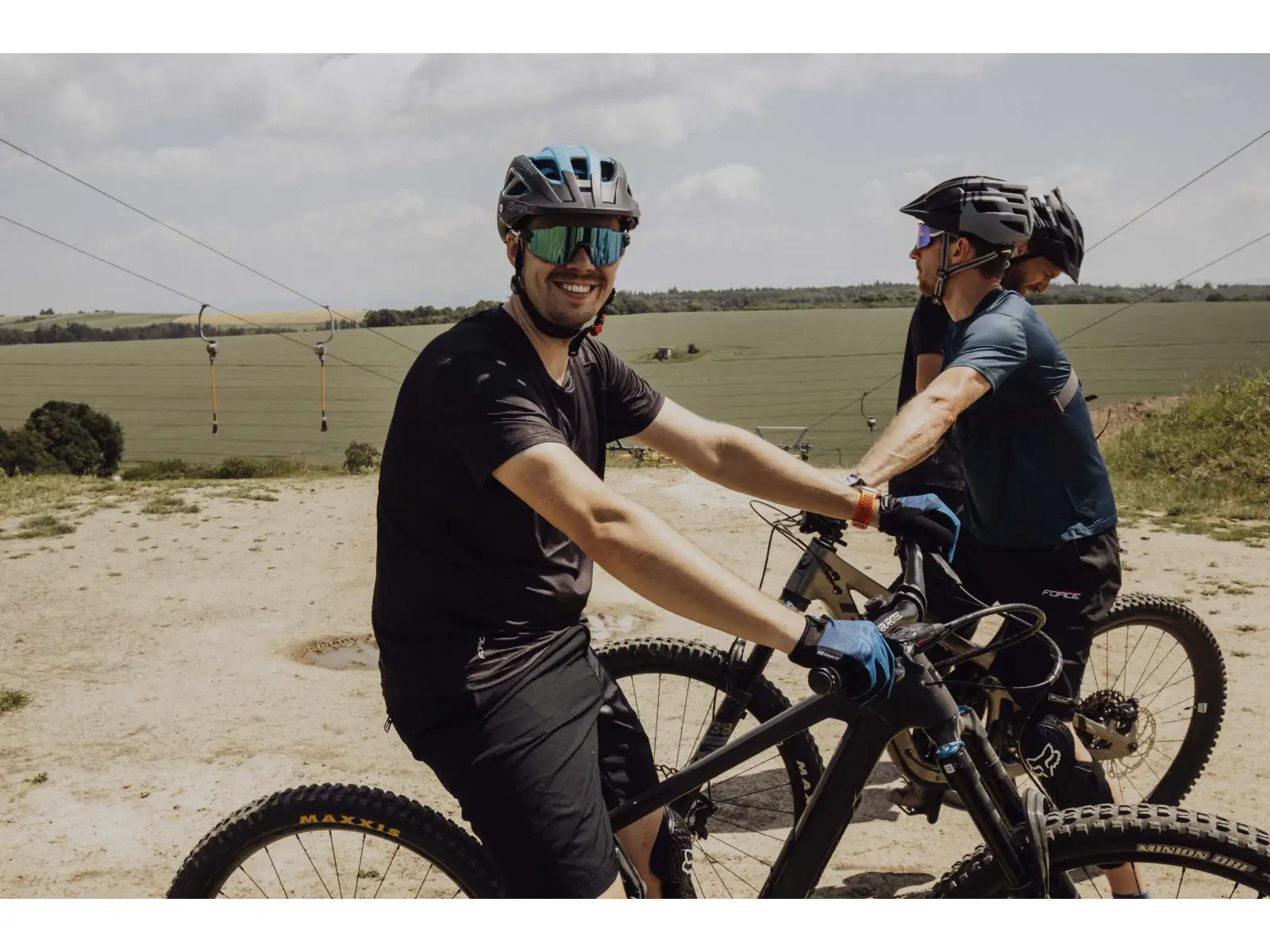 Force MTB Mount męska koszulka z krótkim rękawem czarna