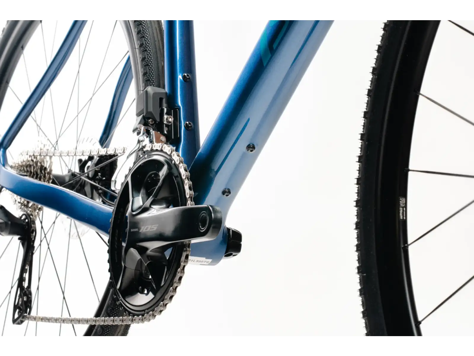 Isaac Kaon 105 Di2 2x12 gravel rower Saphire Blue