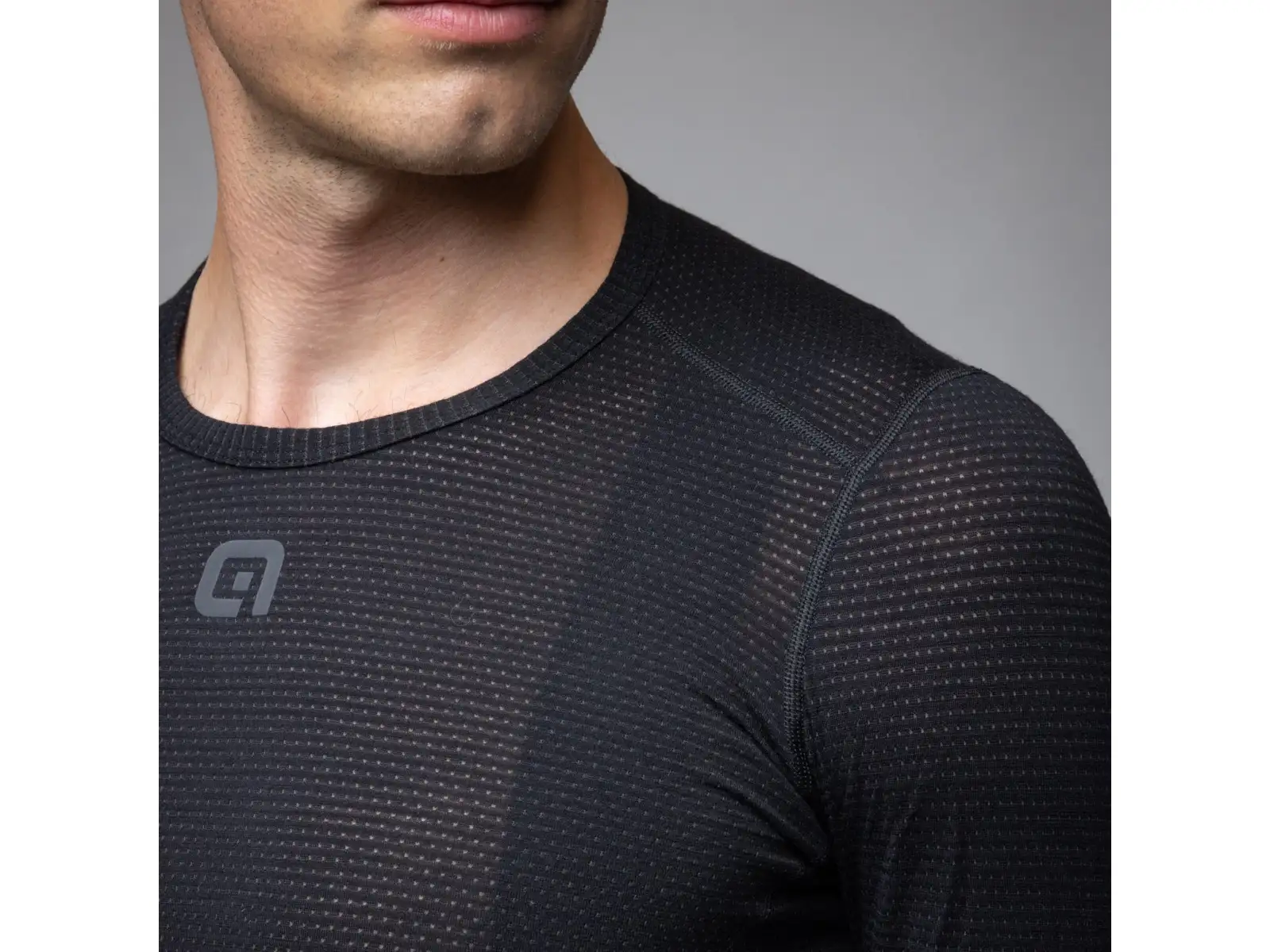 Alé Intimo Merino męska bielizna termoaktywna z długim rękawem Black