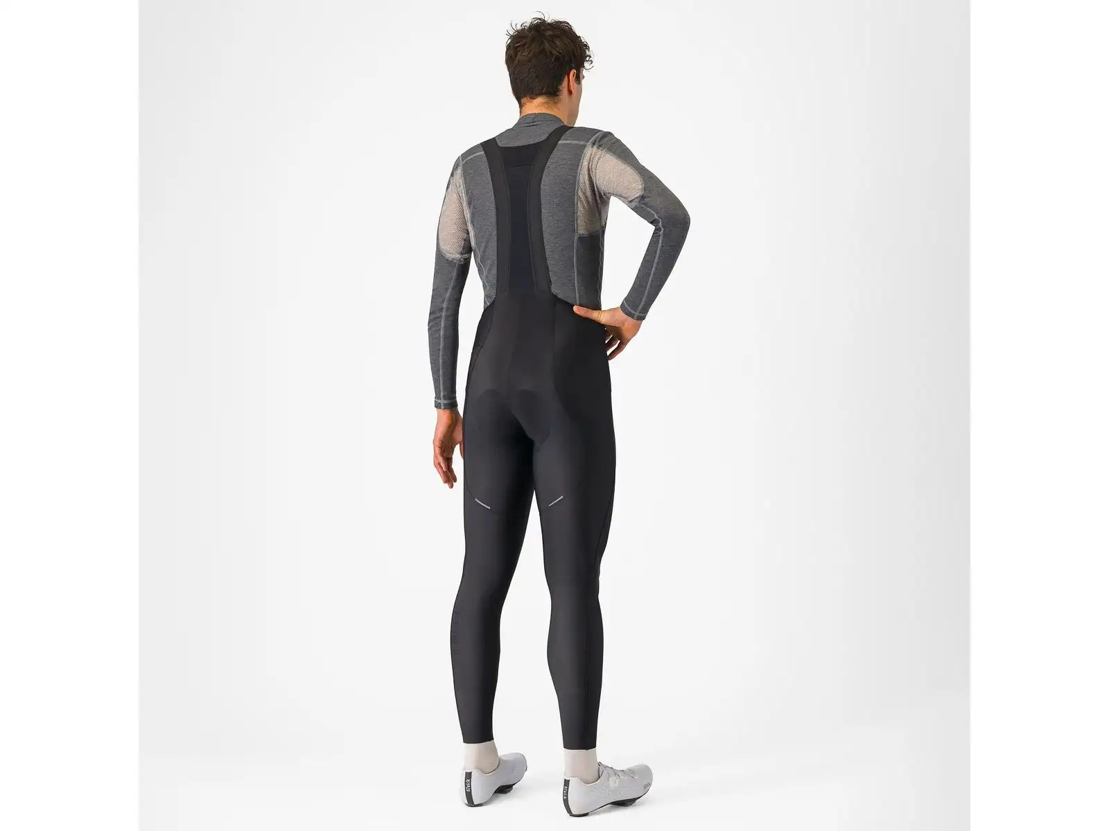 Castelli Espresso Bibtight męskie spodnie z szelkami i wkładką Black