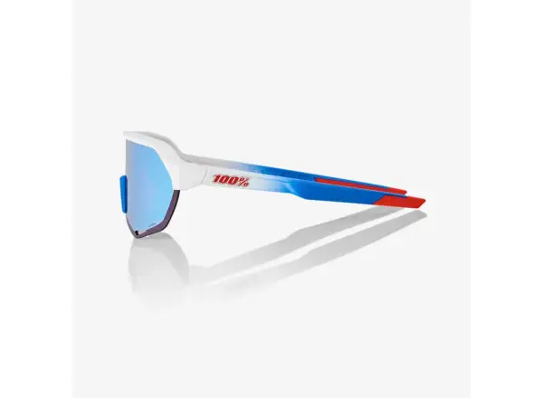 100% S2 okulary sportowe TotalEnergies Matte White/Metallic Blue/Blue Multilayer