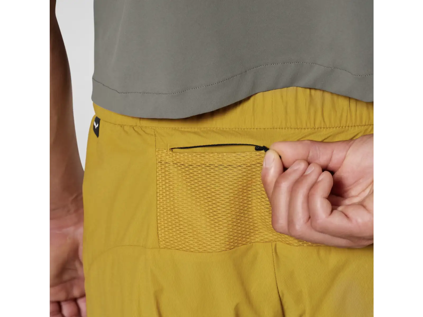 Salewa Pedroc Durastretch męskie spodenki 2w1 Olive Oil