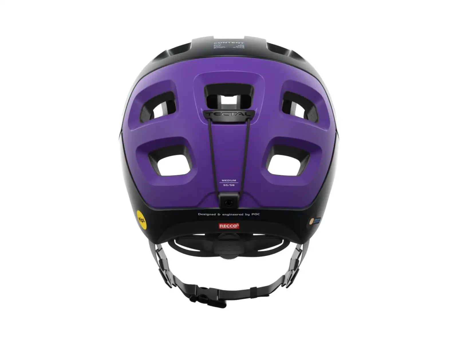 POC Tectal Race MIPS kask Uranium Black/Sapphire Purple Metallic/Matt