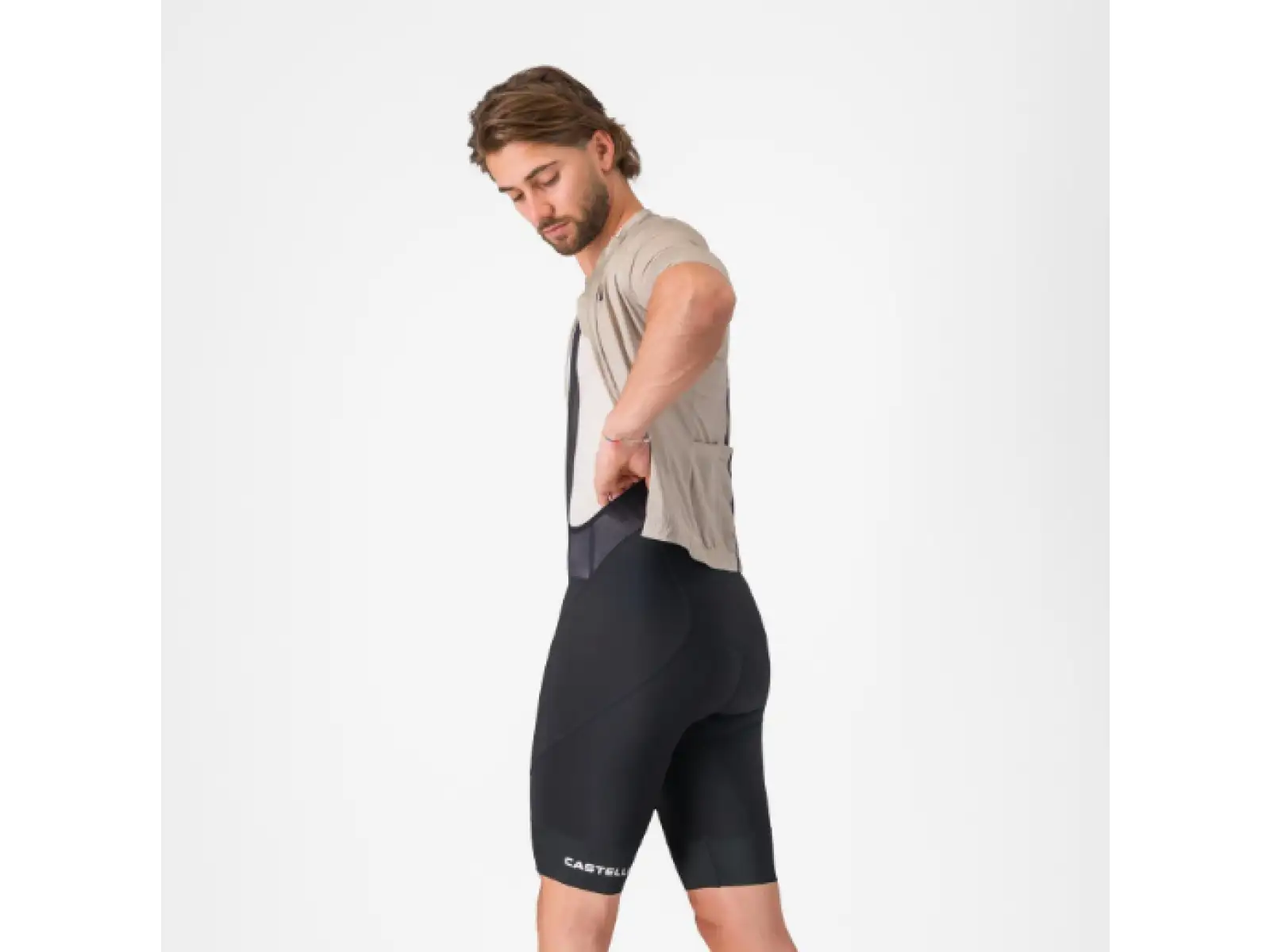 Castelli Endurance 4 męskie spodenki z wkładką i szelkami Black
