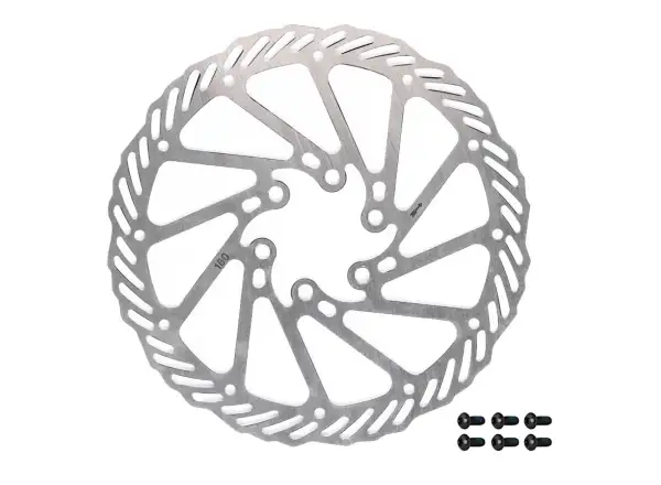 Force-7 tarcza hamulcowa 160 mm srebrna