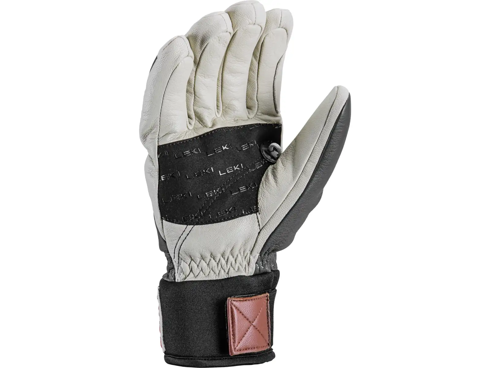 Leki Patrol 3D zjazdowe rękawice Graphite/Off White/Maroon