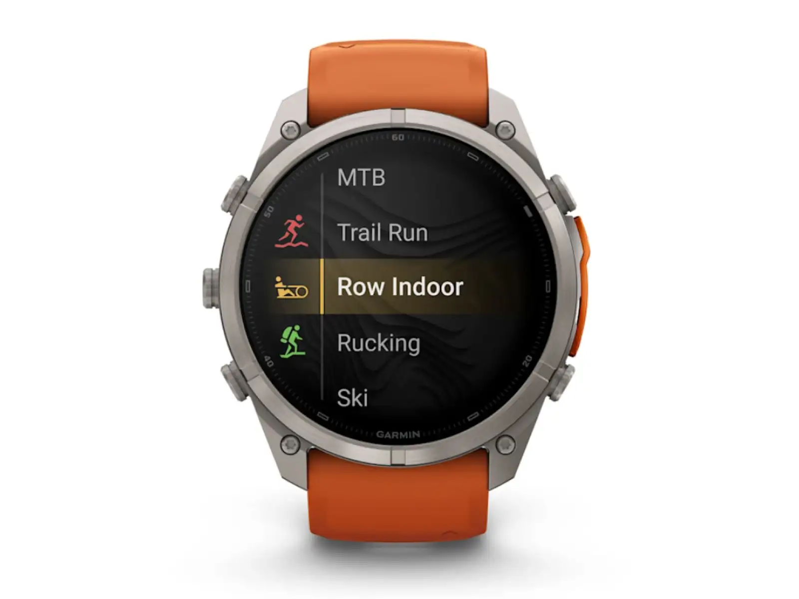 Garmin Fénix 9 Pro inReach 51 mm smartwatch  Titanium Autumn orange/Spark orange