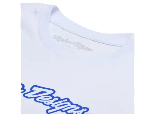 Troy Lee Designs Signature męska koszulka z krótkim rękawem White