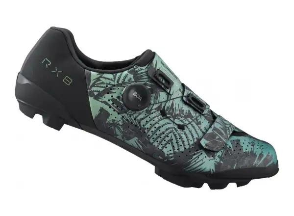 Shimano SH-RX801 męskie gravel buty rowerowe Tropical Leaves
