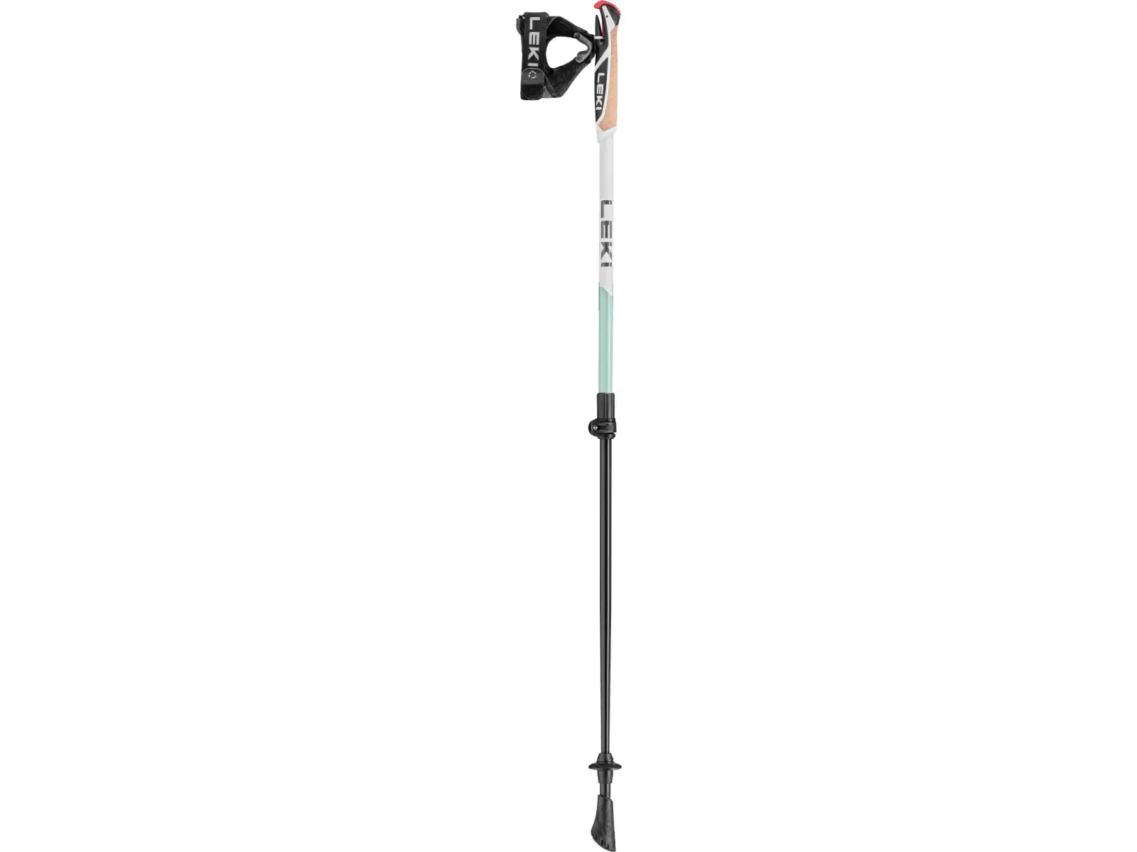 Leki Spin Shark kije trekkingowe White/SmokeGreen rozm.100-130 cm