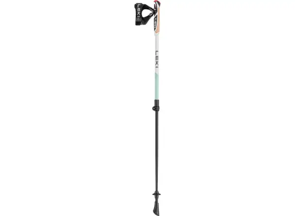 Leki Spin Shark kije trekkingowe White/SmokeGreen rozm.100-130 cm