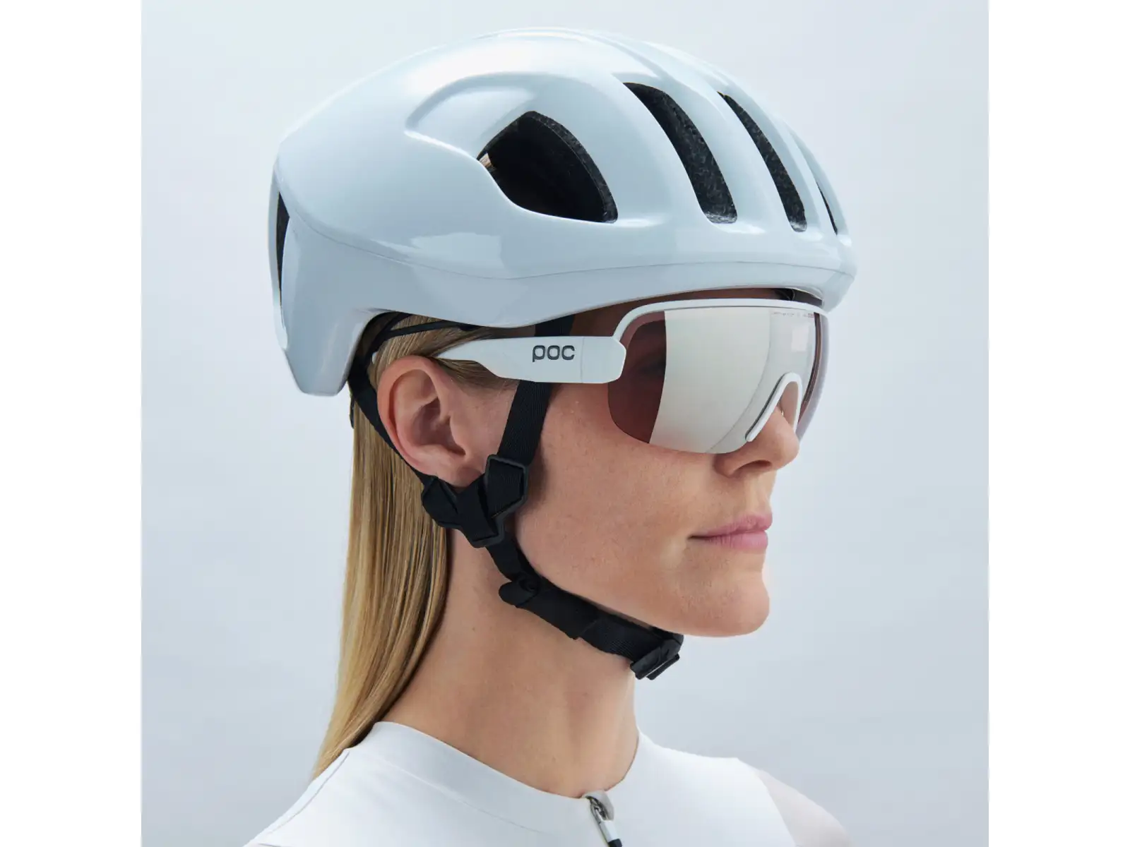 POC Aim okulary Hydrogen White/Clarity Trail /Partly Sunny Silver