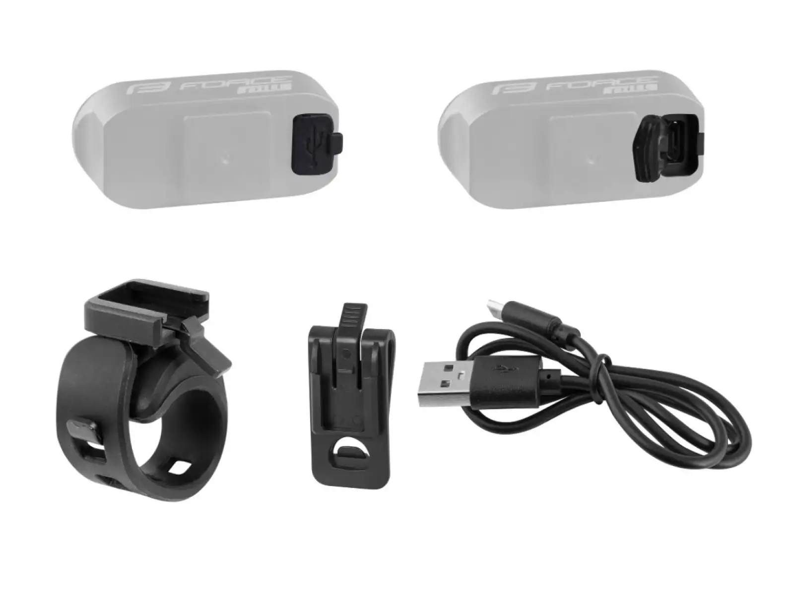 Force Pill tylna lampka migająca 3 diody usb