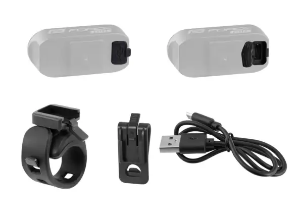 Force Pill tylna lampka migająca 3 diody usb