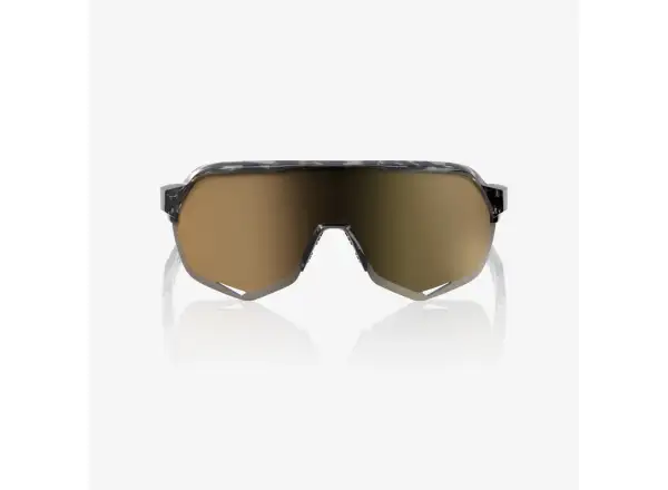 100% S2 okulary przeciwsłoneczne Gloss Black Havana/Soft Gold Mirror
