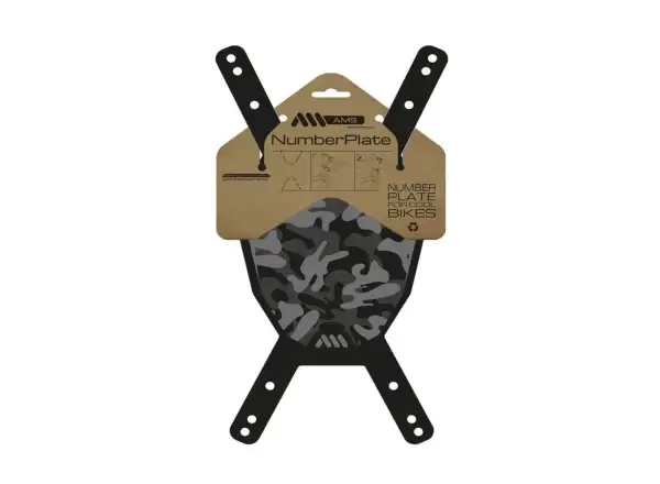 All Mountain Style Number Plate płytka na numer startowy Camo/Black