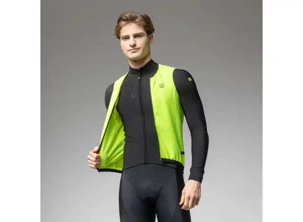 Alé PR-E Thermo 2.0 męska kamizelka rowerowa Fluo Yellow