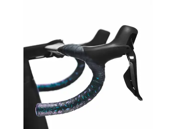 Supacaz Super Sticky Kush Star Fade owijki Oil Slick/Oil Slick zatyczki