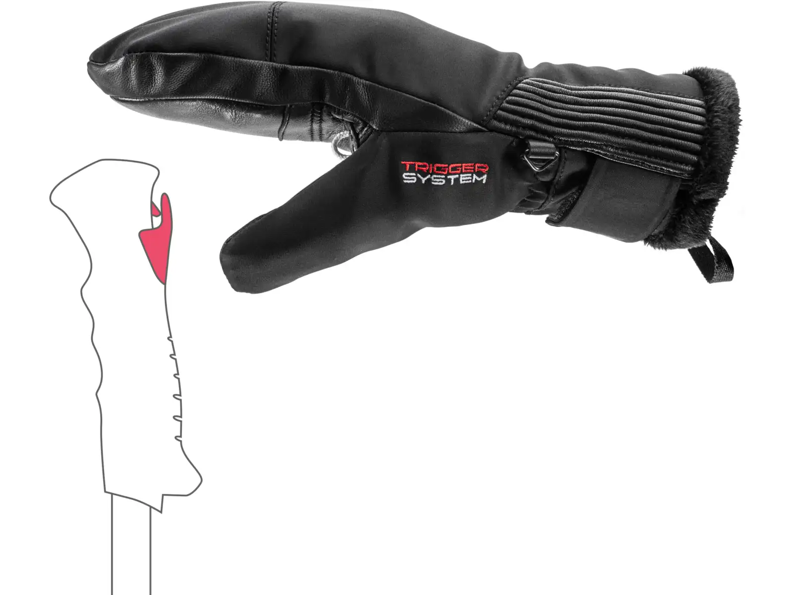 Leki Vallarta 3D Women Mitt damskie łapawice Black