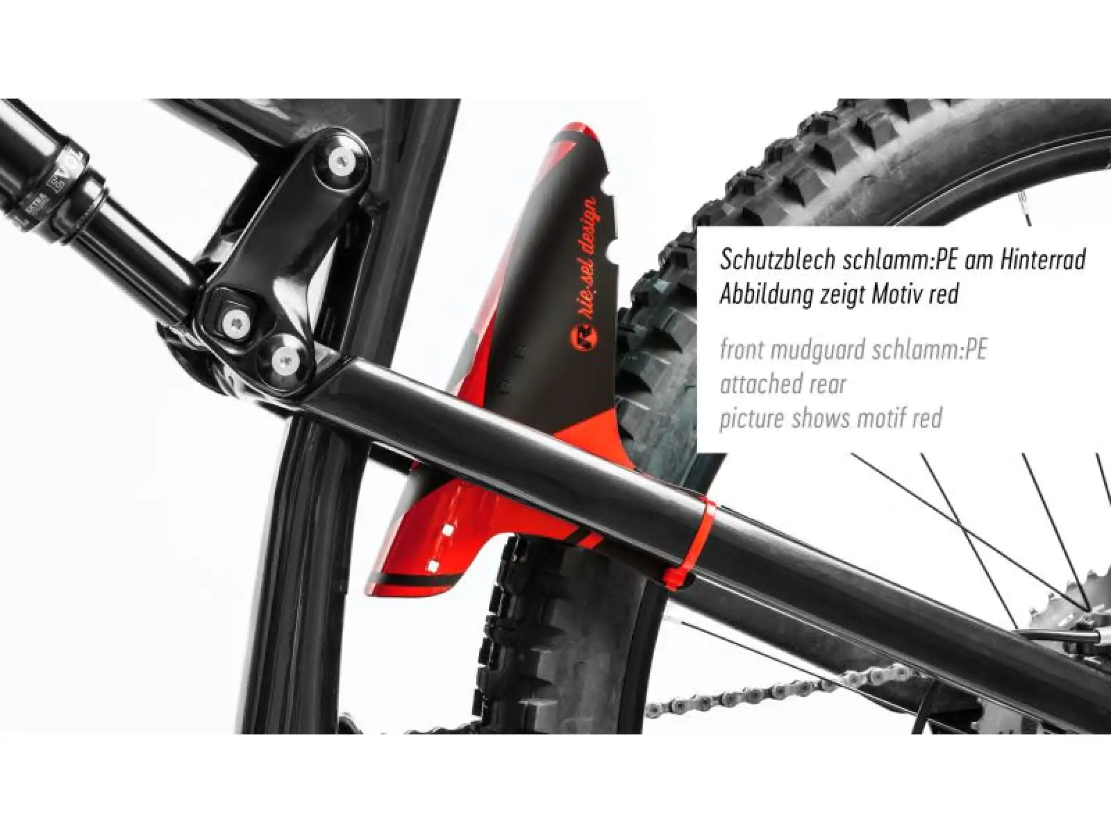 Rie:sel Design Schlamm:PE błotnik Stealth