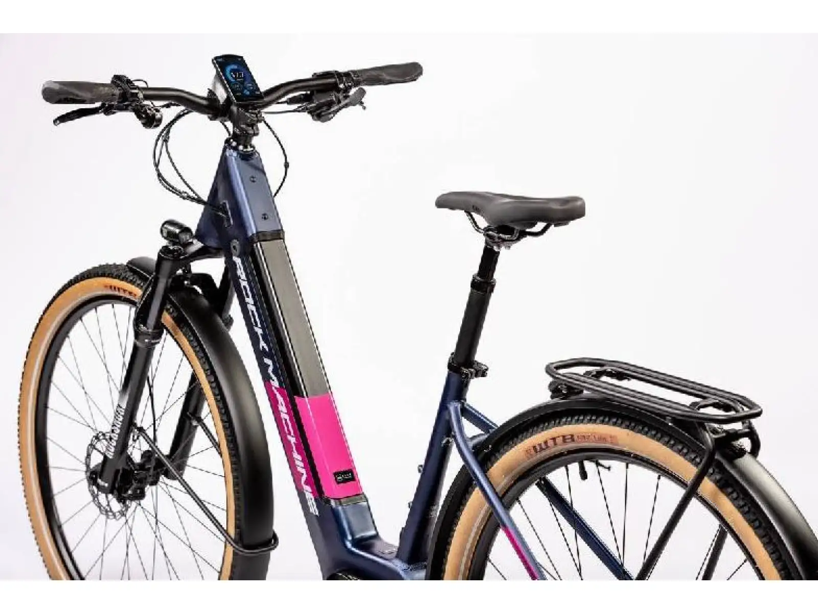 Rock Machine Storm INT e90-29 lady touring matte blue/silver/pink rower elektryczny