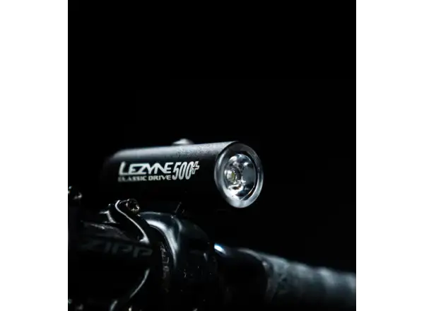 Lezyne Classic Drive 500+ Front przednie światło Satin Black