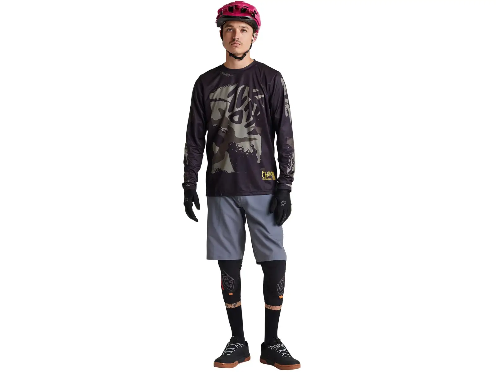 Troy Lee Designs Flowline Confident koszulka z długim rękawem Black
