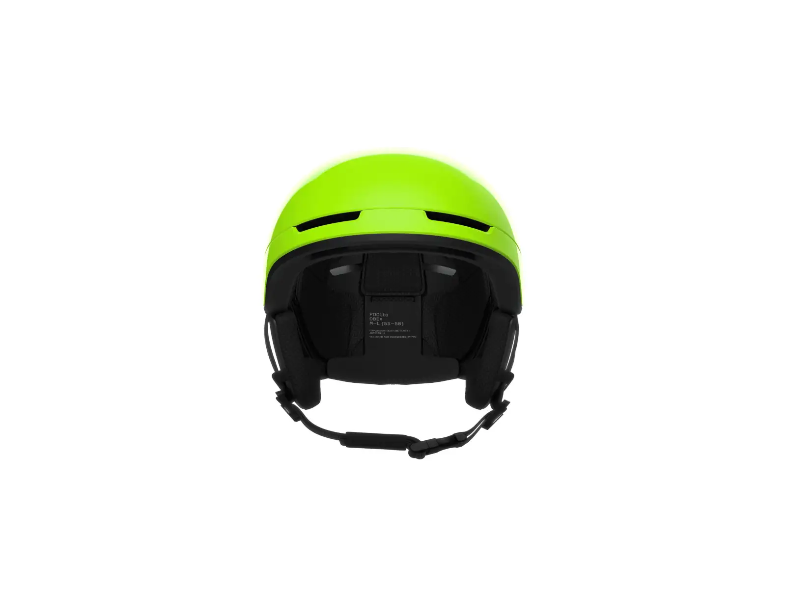 POC POCito Obex dziecięcy kask narciarski Fluorescent Yellow/Green